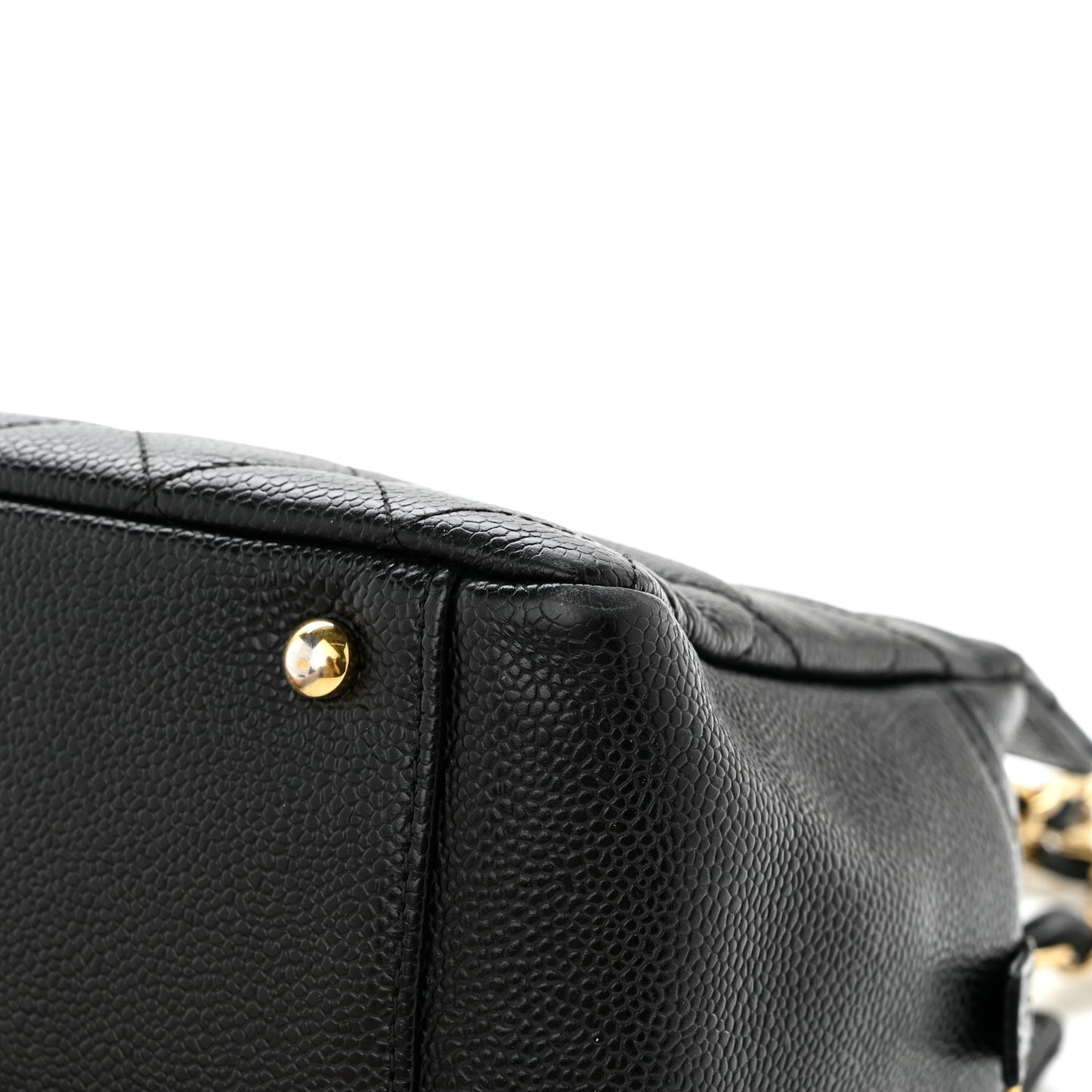 Caviar Quilted Petit Timeless Tote PTT Black