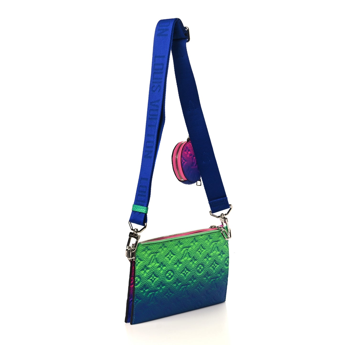 Taurillon Illusion Trio Pouch Bleu Rose