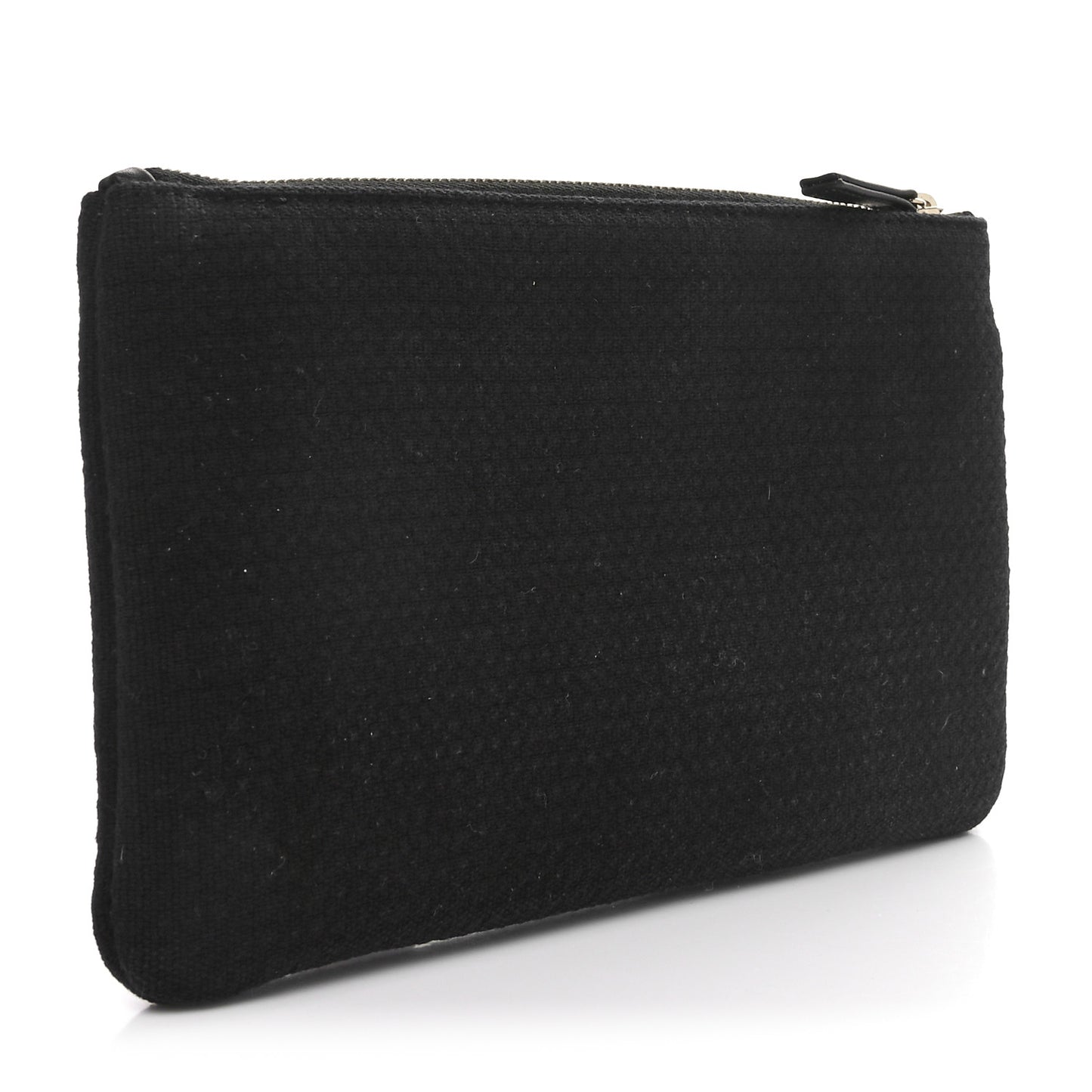 Mixed Fibers Small Deauville Pouch Black