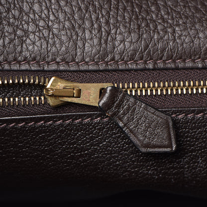 Hermes Taurillon Clemence Kelly Retourne 35 Chocolate 28 of 38