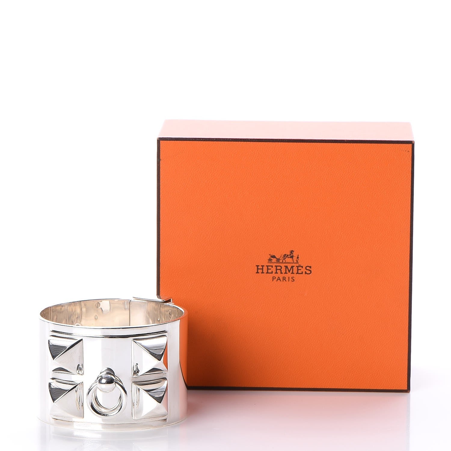 Hermes Sterling Silver Collier De Chien Bracelet SH 7 of 7