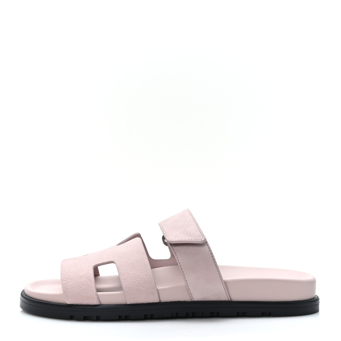Suede Goatskin Womens Chypre Sandals 37.5 Rose Porcelaine