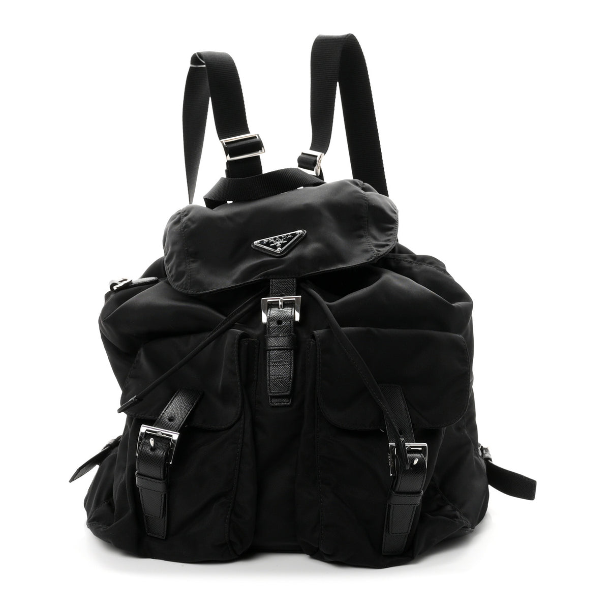 Prada Re-Nylon Saffiano Medium Backpack Black 1 of 11