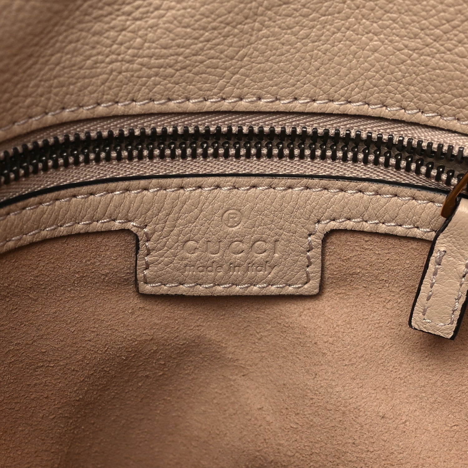 Gucci Softy Wonka Textured Dollar Calfskin Small Diana Shoulder Bag Light Beige 6 of 10