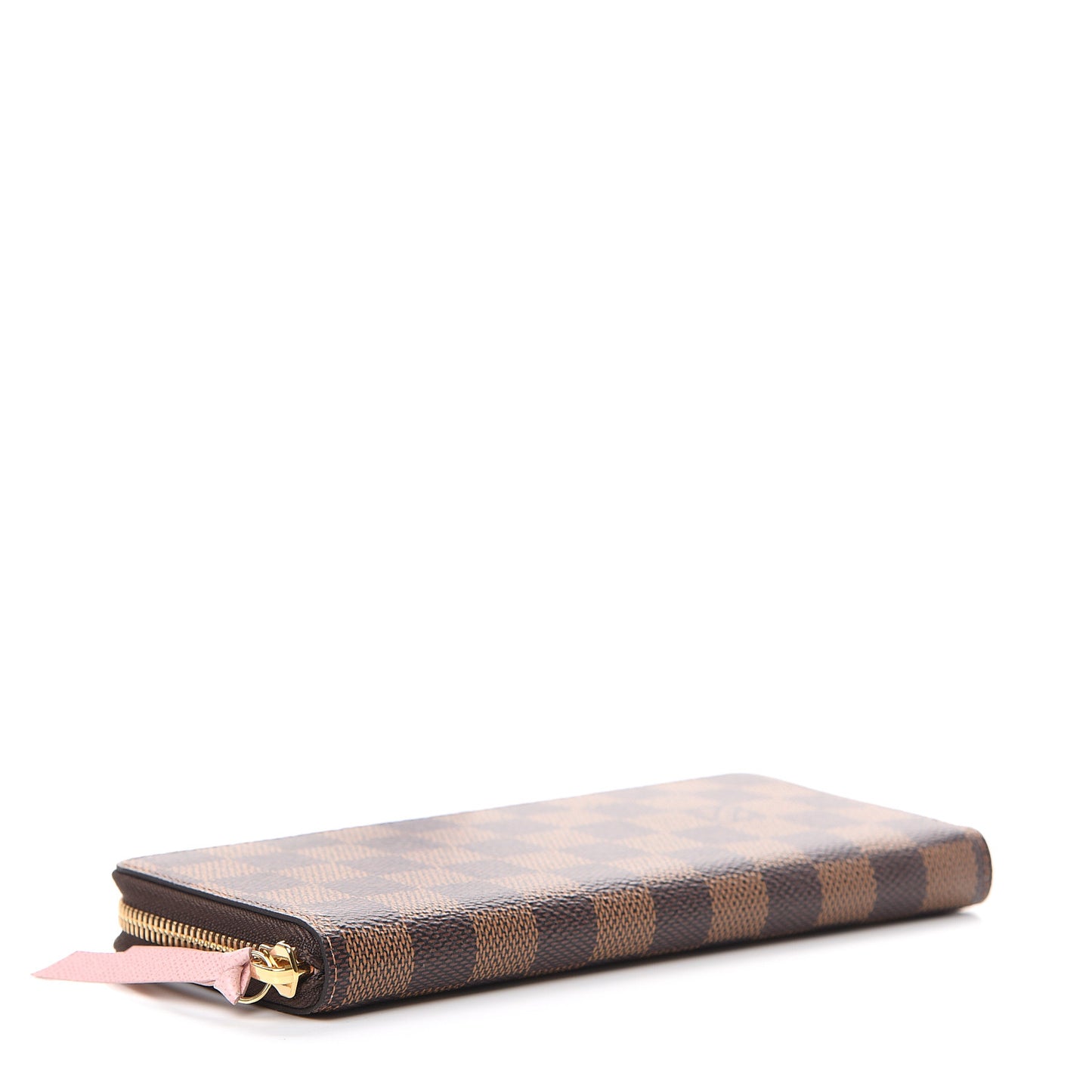 Damier Ebene Clemence Wallet Rose Ballerine