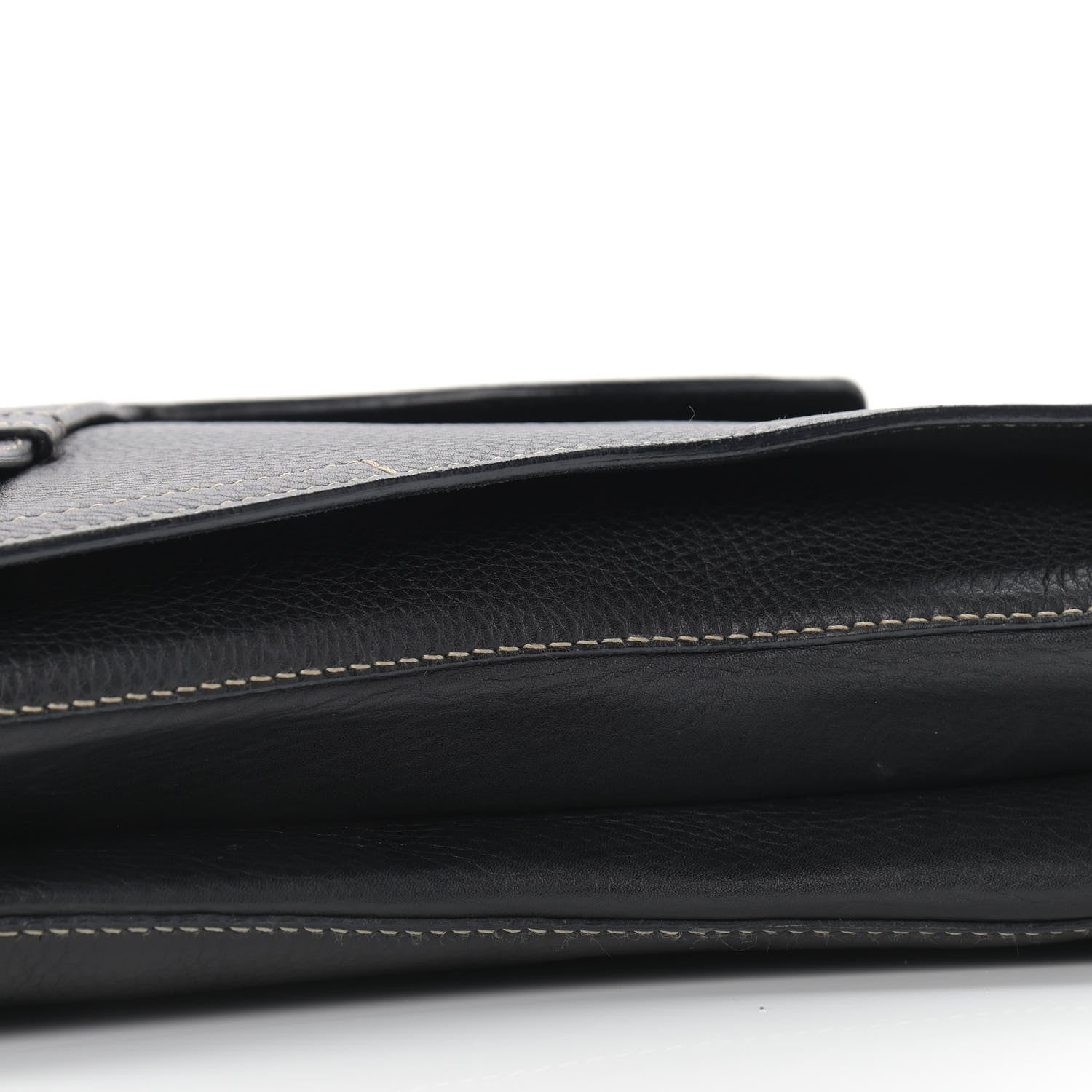 Christian Dior Grained Calfskin Double Saddle Bag Black 8 of 12