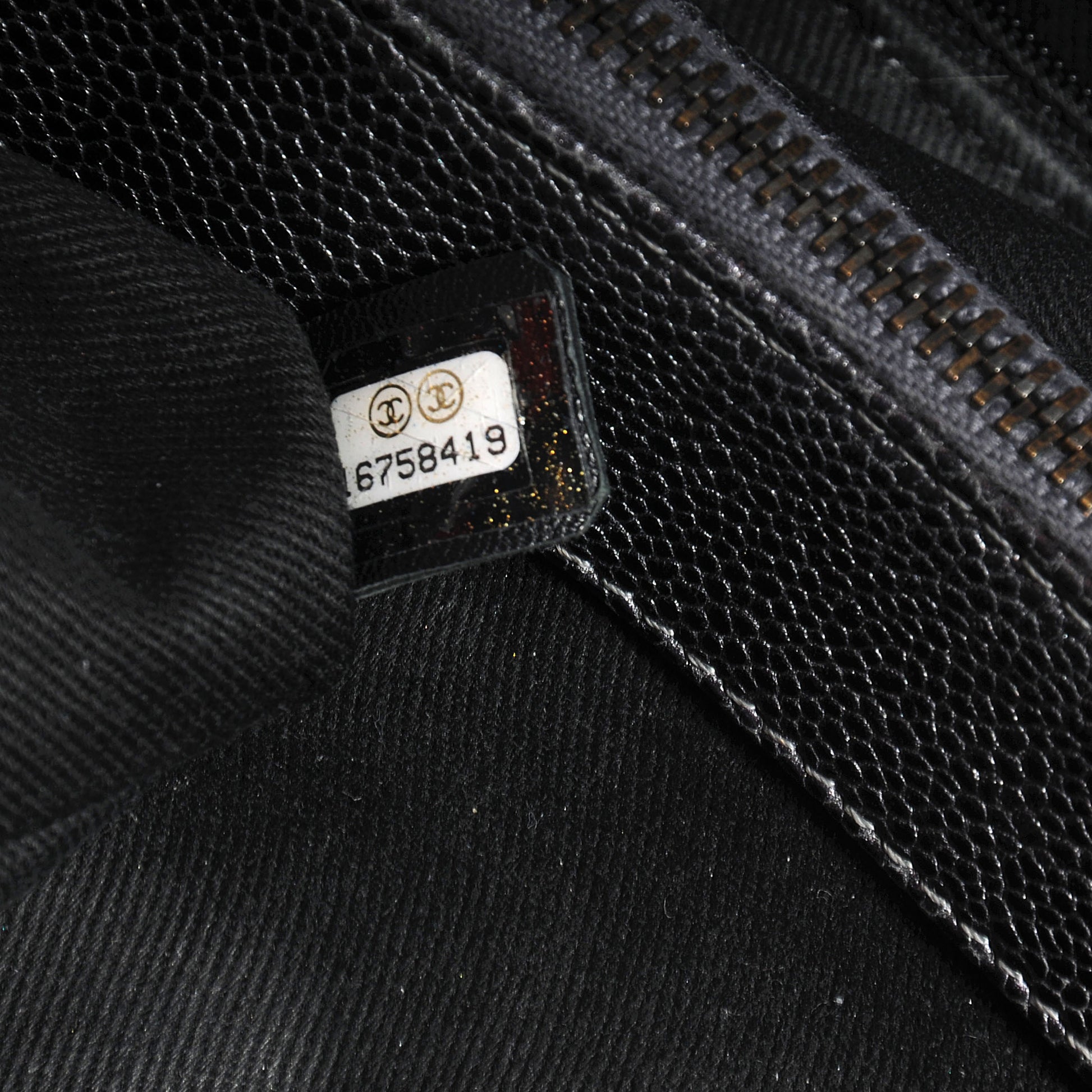 Chanel Caviar Timeless CC Large Zip Shopping Tote Dark Silver 5 of 7