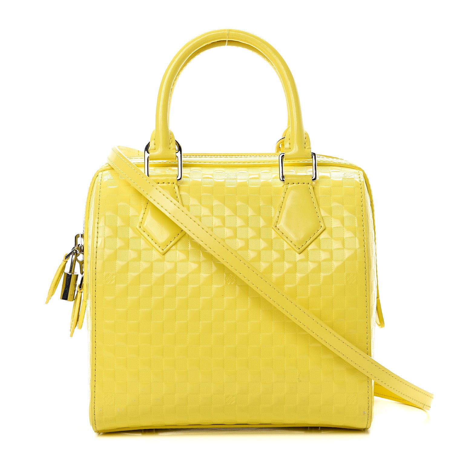 Louis Vuitton Damier Facette Speedy Cube PM Yellow 1 of 17