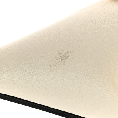 Gucci Nappa Lumiere Deva Horsebit Chain Embellished Flats 37.5 Dusty White 11 of 12