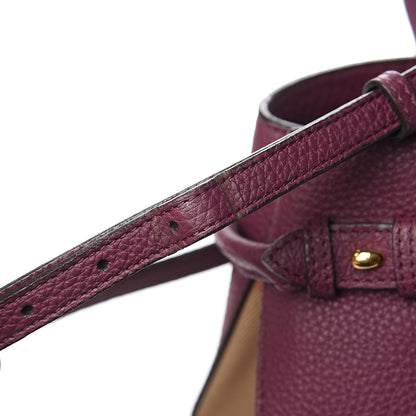 Burberry Grainy Calfskin House Check Medium Banner Tote Elderberry 8 of 11
