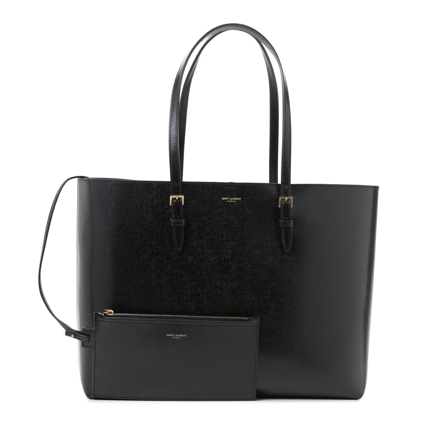 Calfskin Large Shopping Tote Black