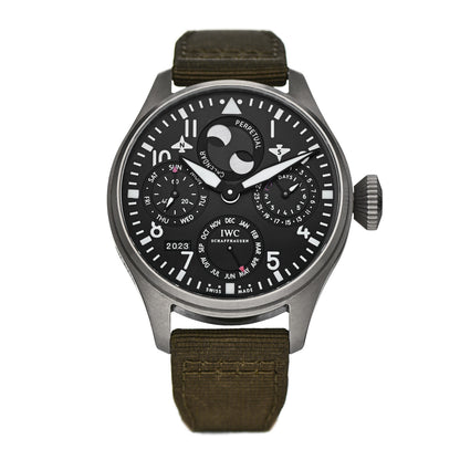 IWC Titanium Nylon 46mm Big Pilot 8 Day Power Reserve Automatic Watch Black IW502606 1 of 4