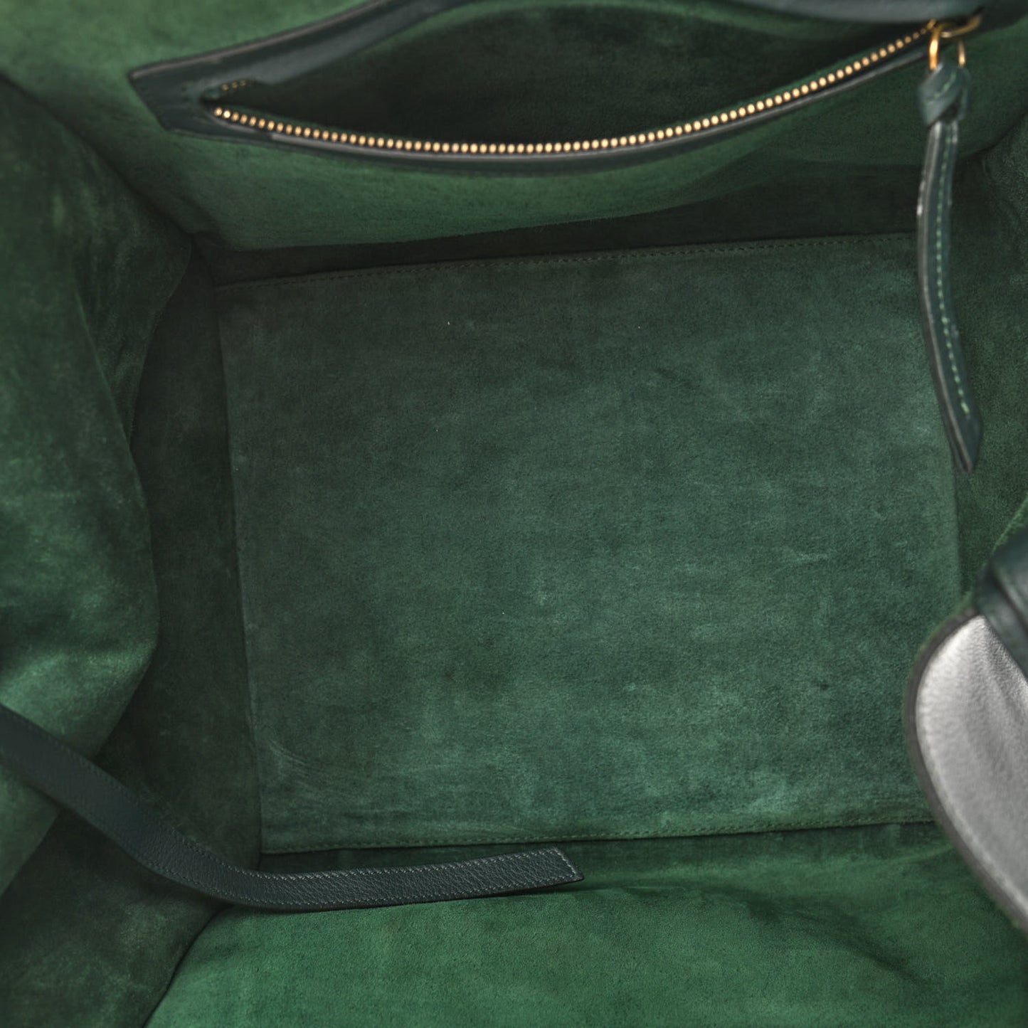 Smooth Calfskin Medium Phantom Luggage Bottle Green