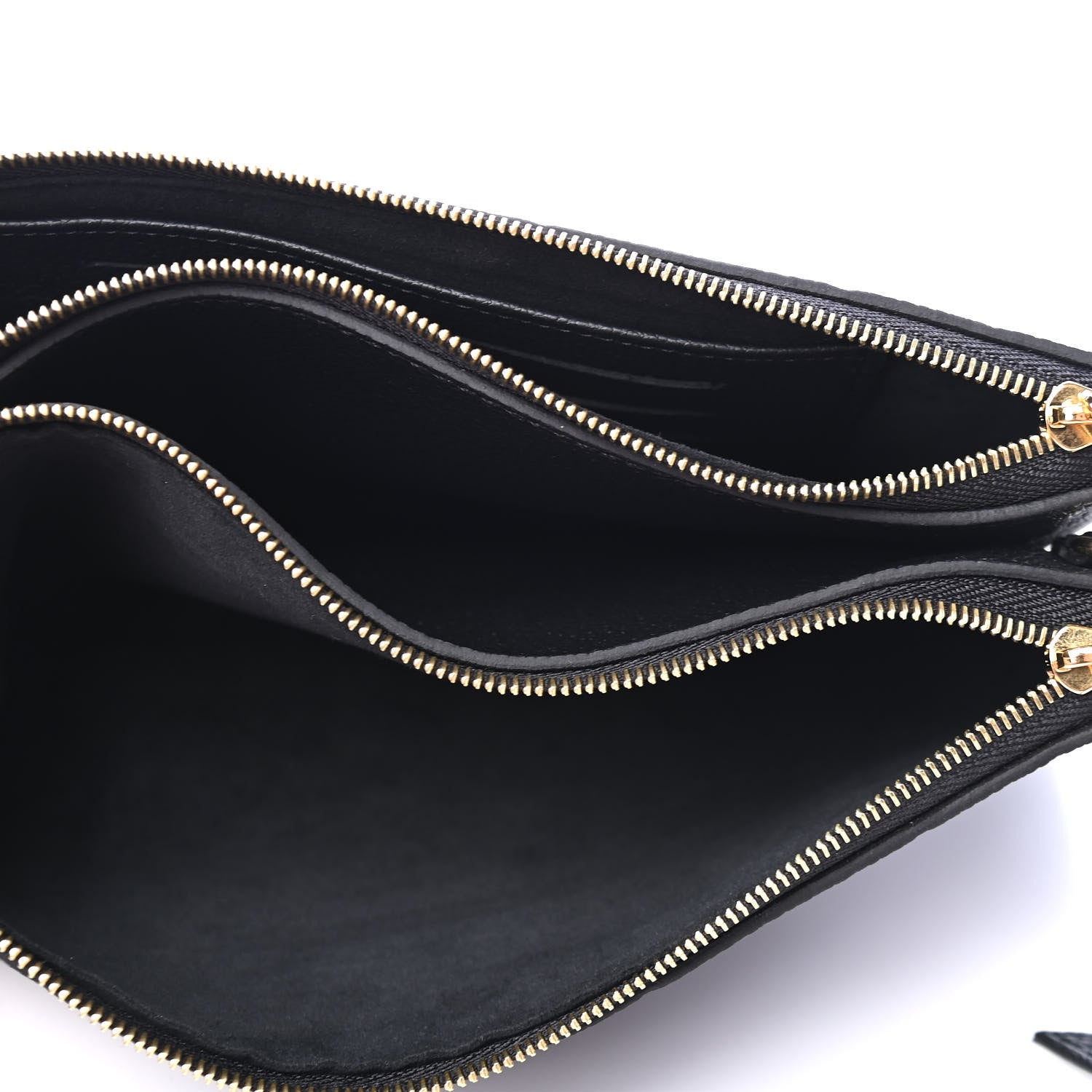 Louis Vuitton Empreinte Double Zip Pochette Black 4 of 5