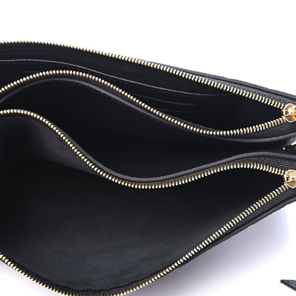 Louis Vuitton Empreinte Double Zip Pochette Black 4 of 5