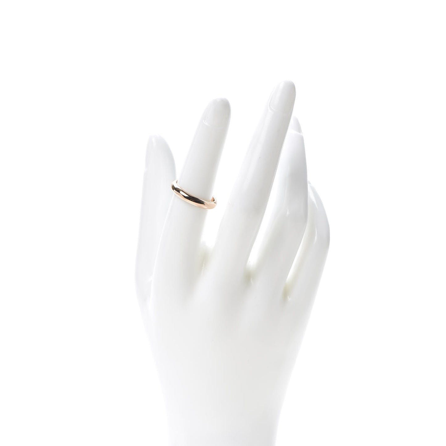 18K Pink Gold 3.5mm 1895 Wedding Band Ring 53 6.25