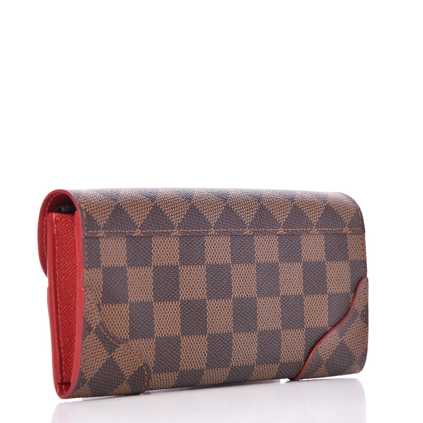 Damier Ebene Caissa Wallet Cherry