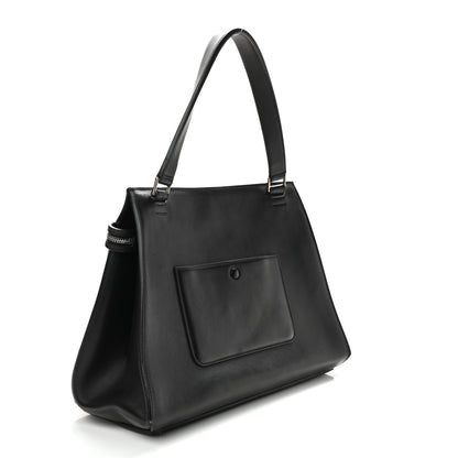Celine Supple Calfskin Large Bi-Color Edge Shoulder Bag Beige 3 of 21
