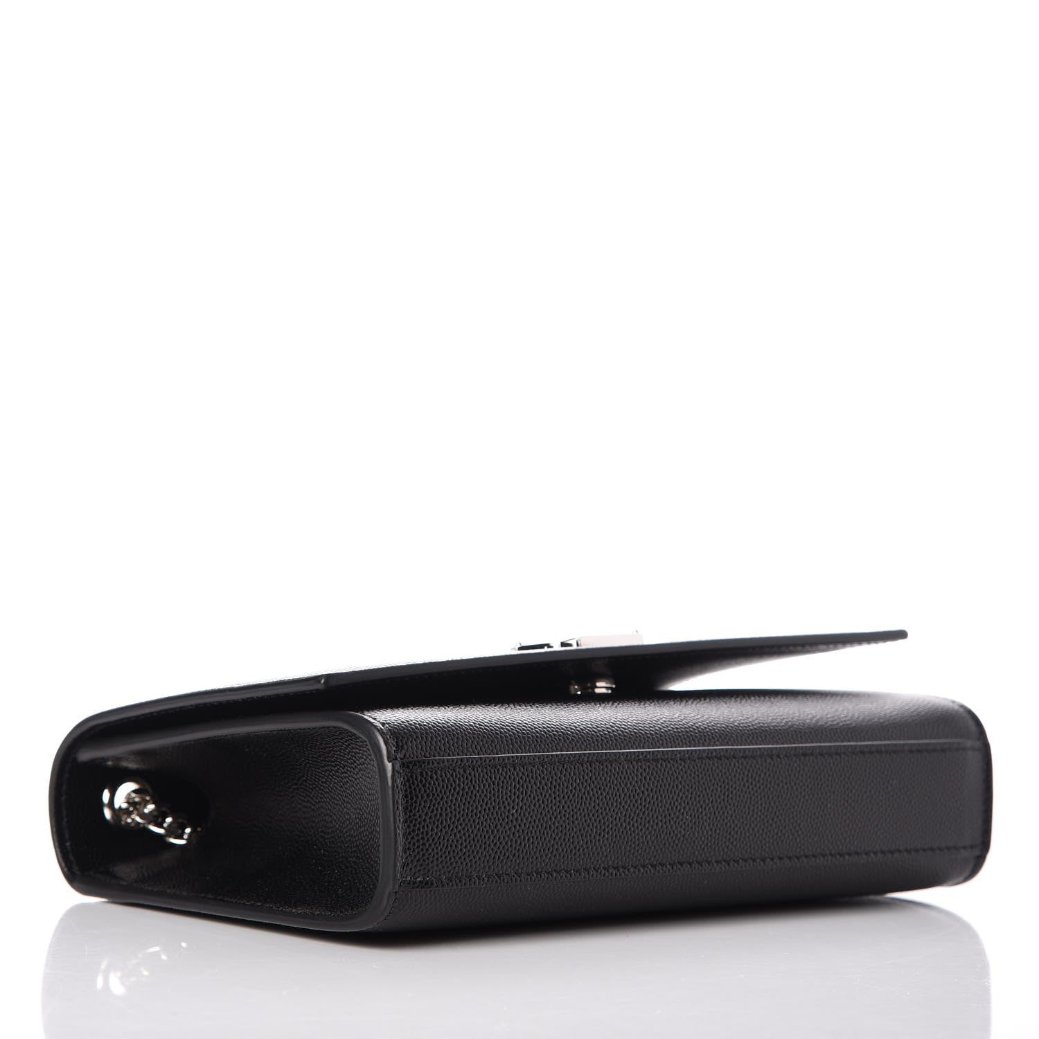 Saint Laurent Grain De Poudre Small Monogram Kate Satchel Black 4 of 9