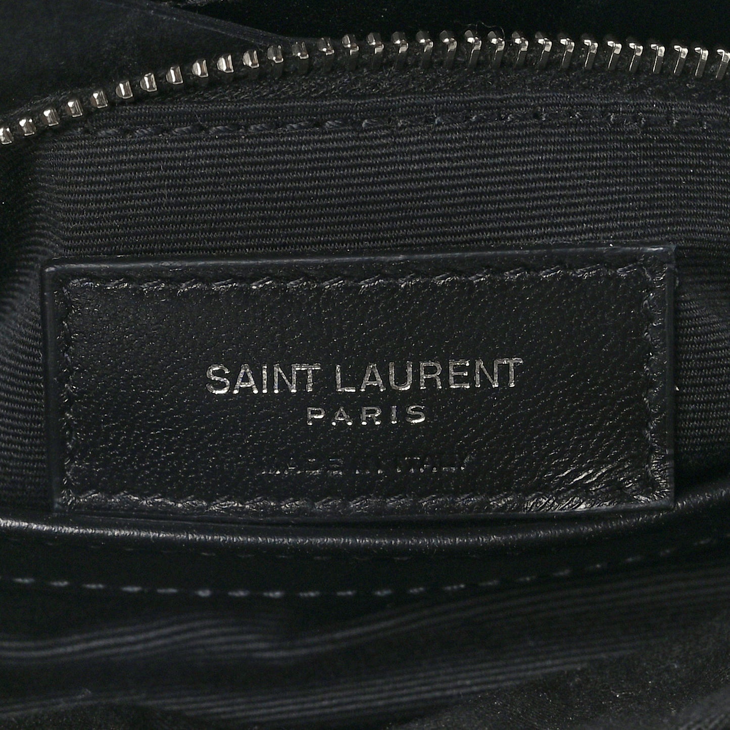 Calfskin Y Quilted Monogram Toy Loulou Crossbody Bag Black
