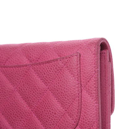 Chanel Iridescent Caviar Quilted Small Flap Wallet Pink 12 of 12
