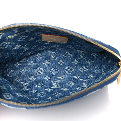 Louis Vuitton Denim Giant Monogram Pochette Cosmetique PM Denim Blue 5 of 7