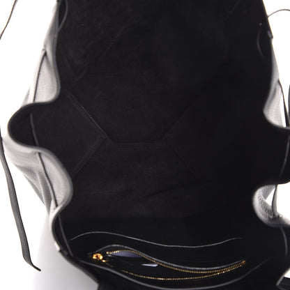 Celine Soft Grained Calfskin Medium Belt Cabas Phantom Black 5 of 9