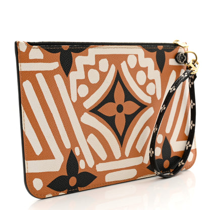Louis Vuitton Monogram Giant Crafty Neverfull MM GM Pochette Creme Caramel 3 of 6