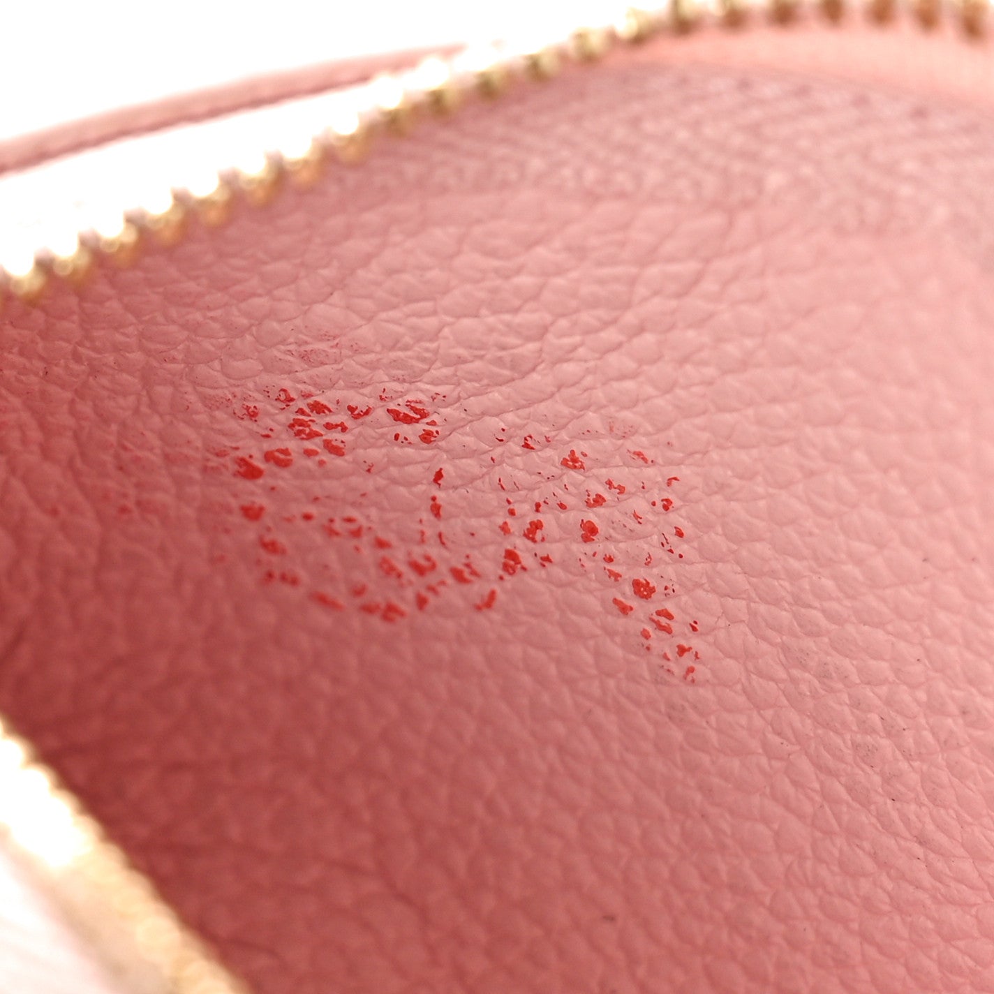 Louis Vuitton Empreinte Monogram Giant Broderies Key Pouch Pink Creme 9 of 11