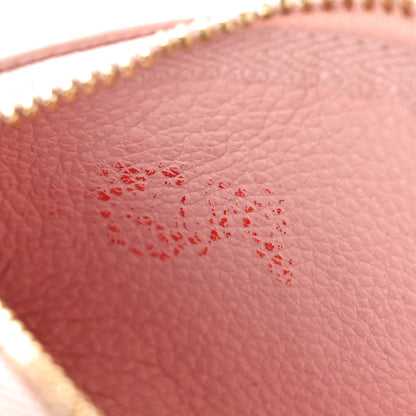 Louis Vuitton Empreinte Monogram Giant Broderies Key Pouch Pink Creme 9 of 11