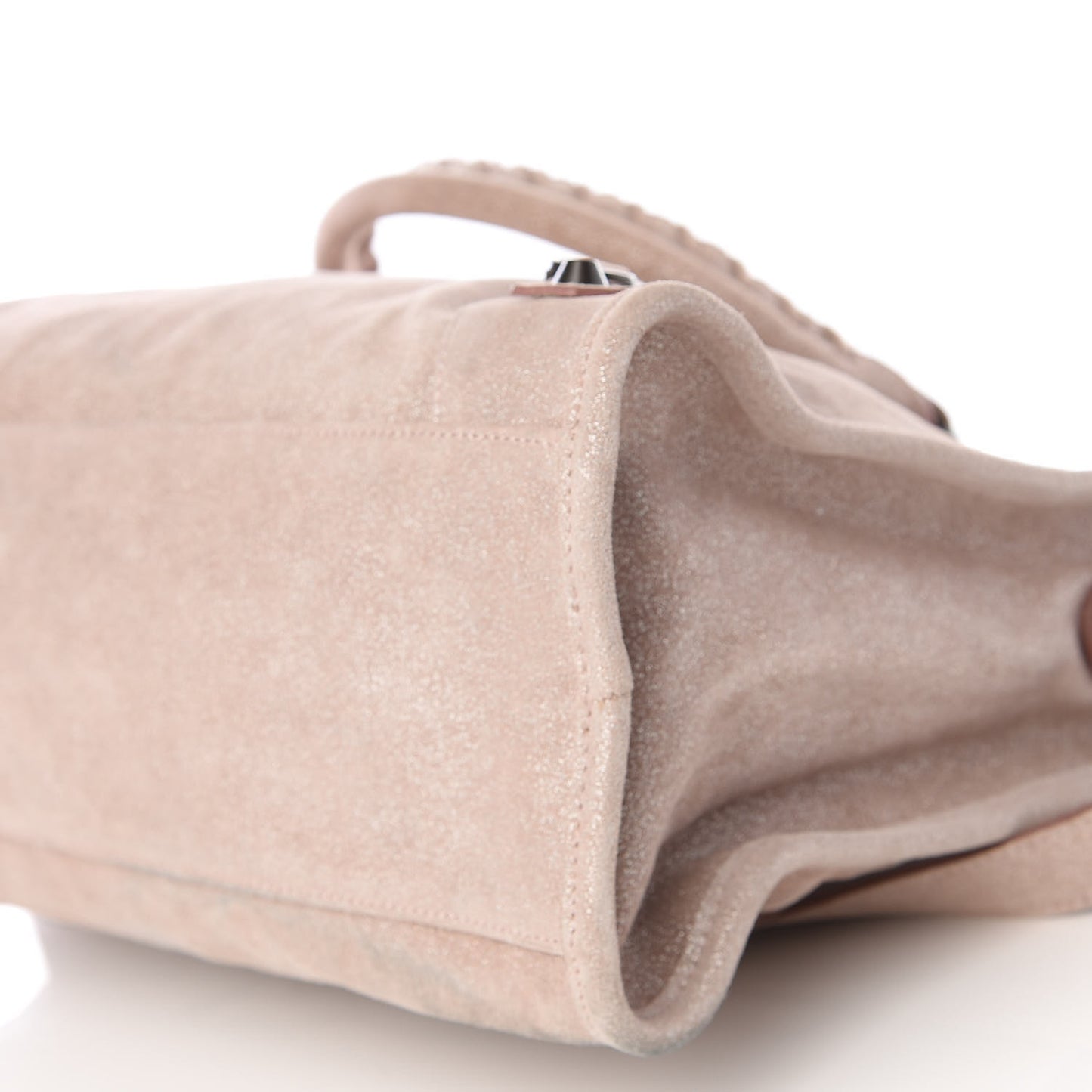 Metallic Craquele Calfskin Classic Hardware City Bois de Rose