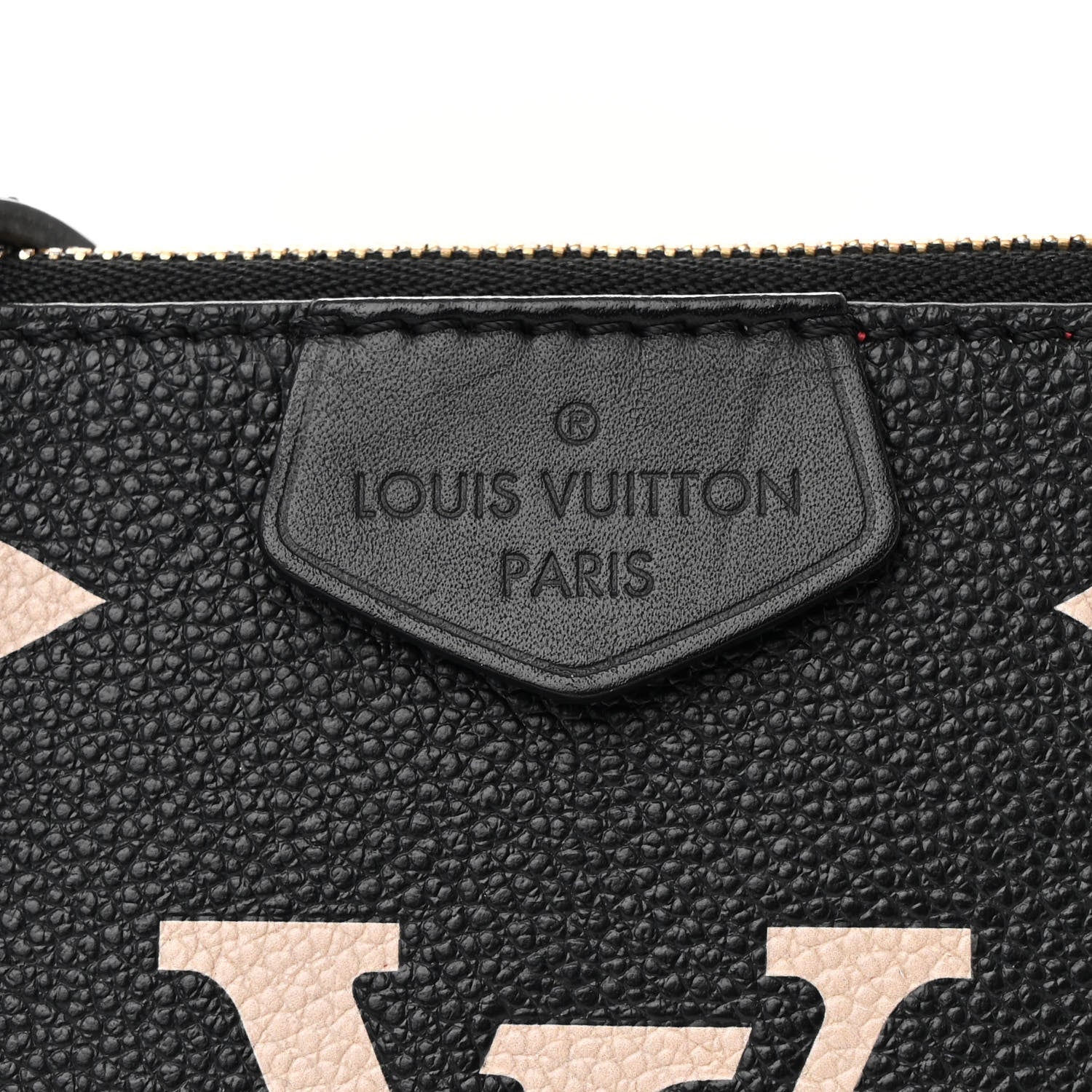 Louis Vuitton Empreinte Monogram Giant Multi Pochette Accessories Large Pochette Black Beige 7 of 9