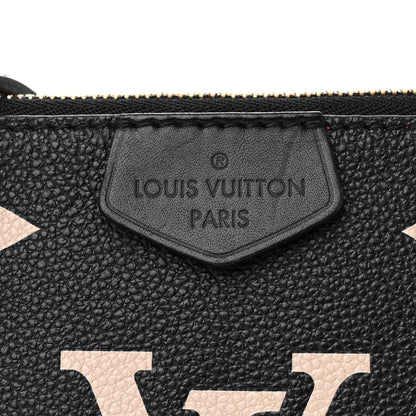 Louis Vuitton Empreinte Monogram Giant Multi Pochette Accessories Large Pochette Black Beige 7 of 9