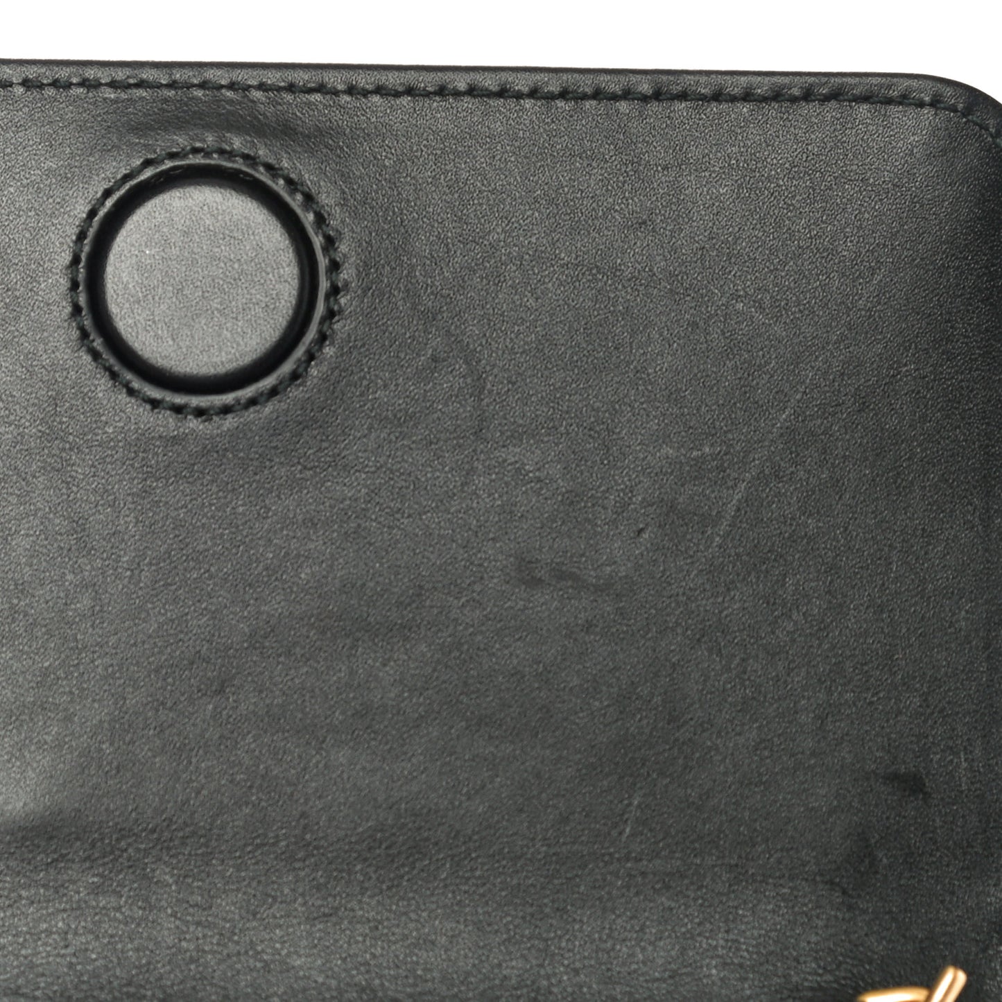 Calfskin Matelasse Mini Animal Studs GG Marmont Bag Black