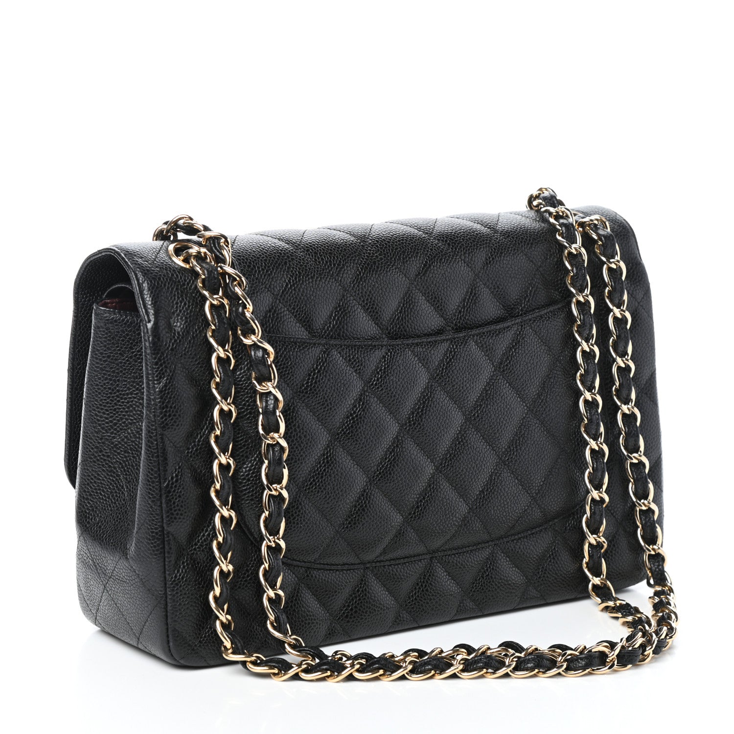 Chanel Caviar Quilted Jumbo Double Flap Black 3 of 9