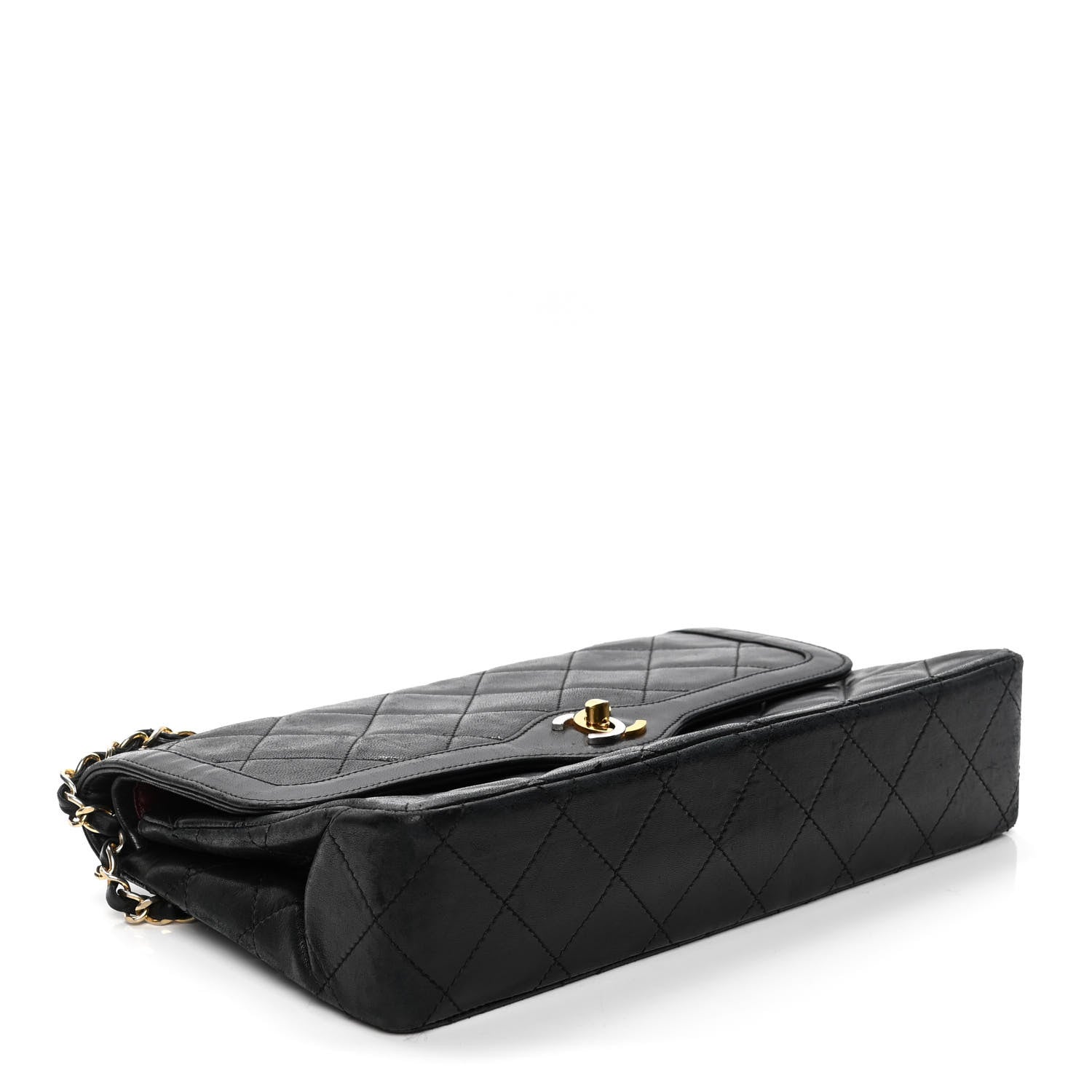 Chanel Lambskin Quilted Medium Double Flap Black 3 of 7