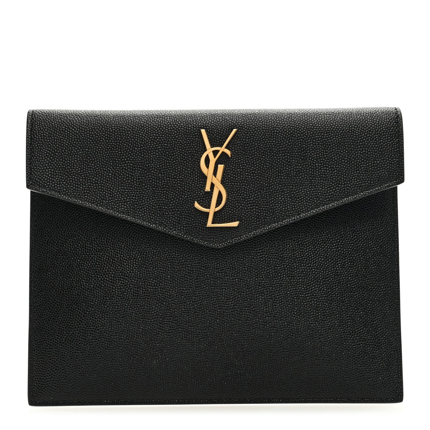 Saint Laurent Grain De Poudre Uptown Baby Pouch Black 1 of 6