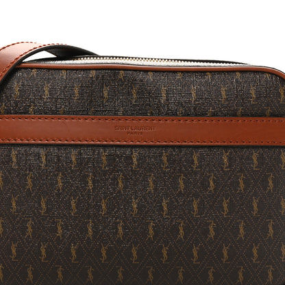 Saint Laurent Canvas Smooth Calfskin Le Monogramme Camera Bag Chestnut 8 of 10