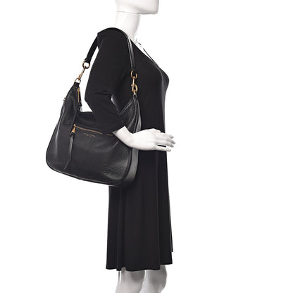 Marc Jacobs Pebbled Calfskin Hobo Black 2 of 11