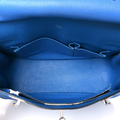 Hermes Taurillon Clemence Jypsiere 28 Bleu Hydra 5 of 10