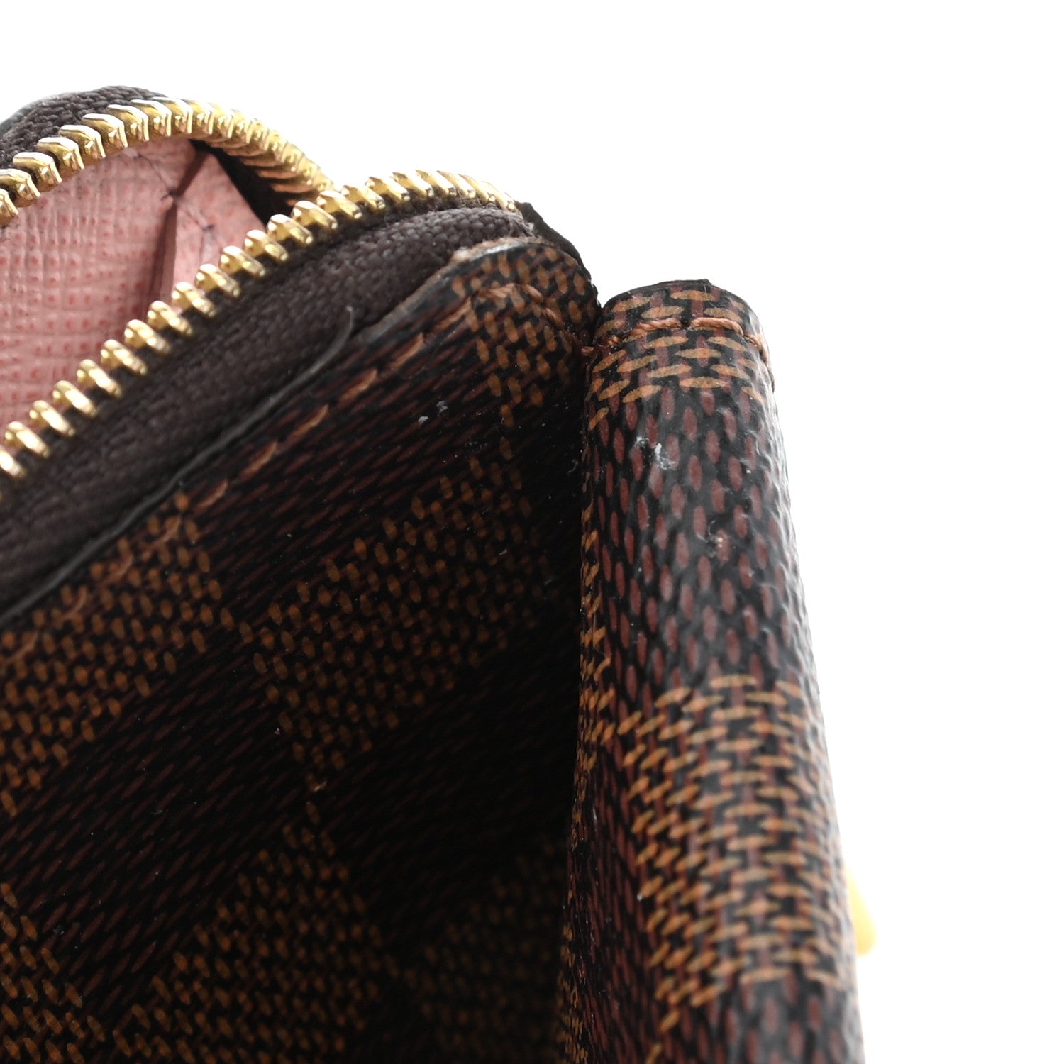 Louis Vuitton Damier Ebene Recto Verso Card Holder Rose Ballerine 7 of 9
