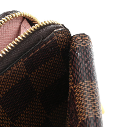 Louis Vuitton Damier Ebene Recto Verso Card Holder Rose Ballerine 7 of 9