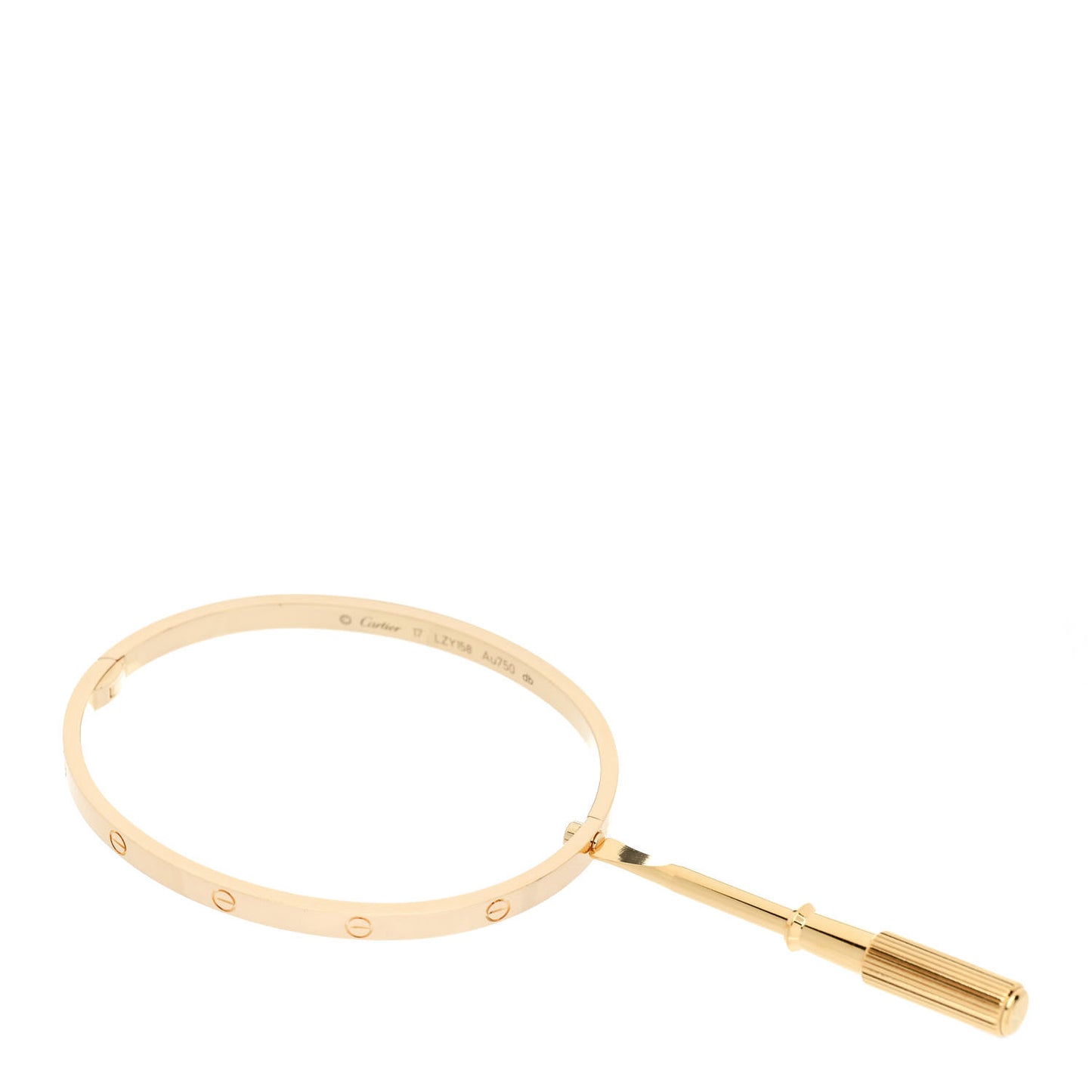 18K Yellow Gold Small LOVE Bracelet 17