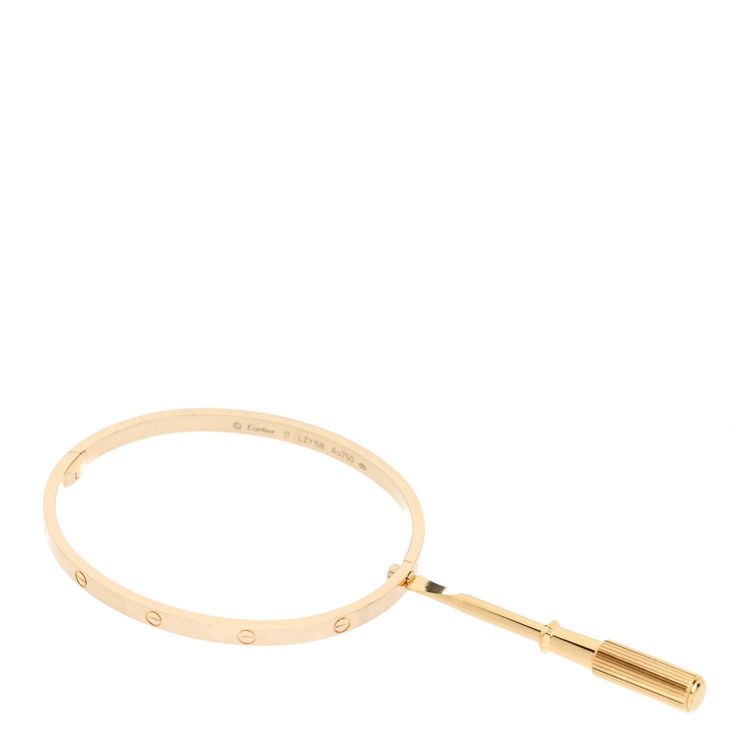 Cartier 18K Yellow Gold Small LOVE Bracelet 17 3 of 5