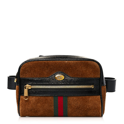 Gucci Suede Small Ophidia Belt Bag 85 34 Brown 1 of 7