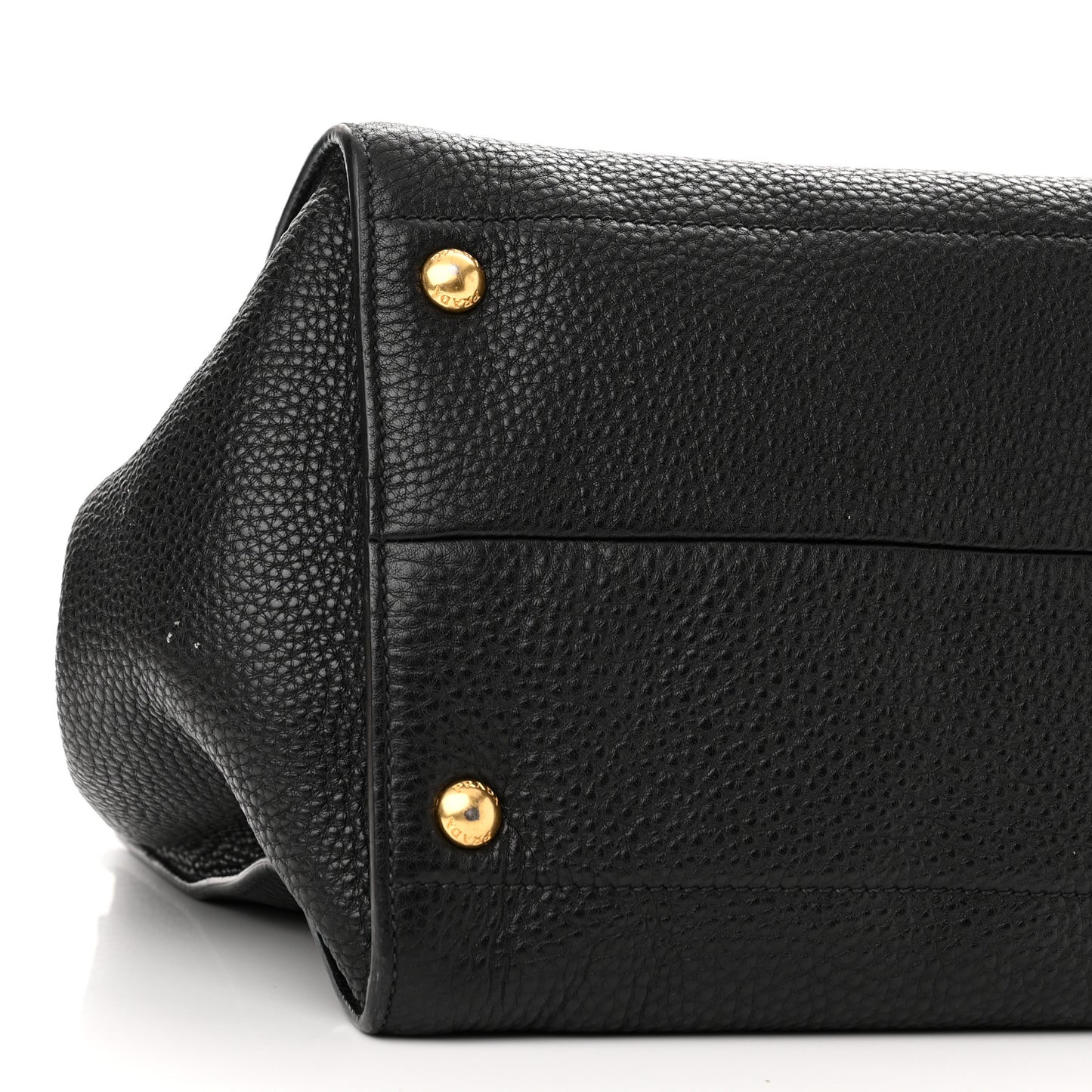 Vitello Daino Shopping Tote Black