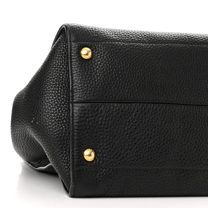 Prada Vitello Daino Shopping Tote Black 8 of 12