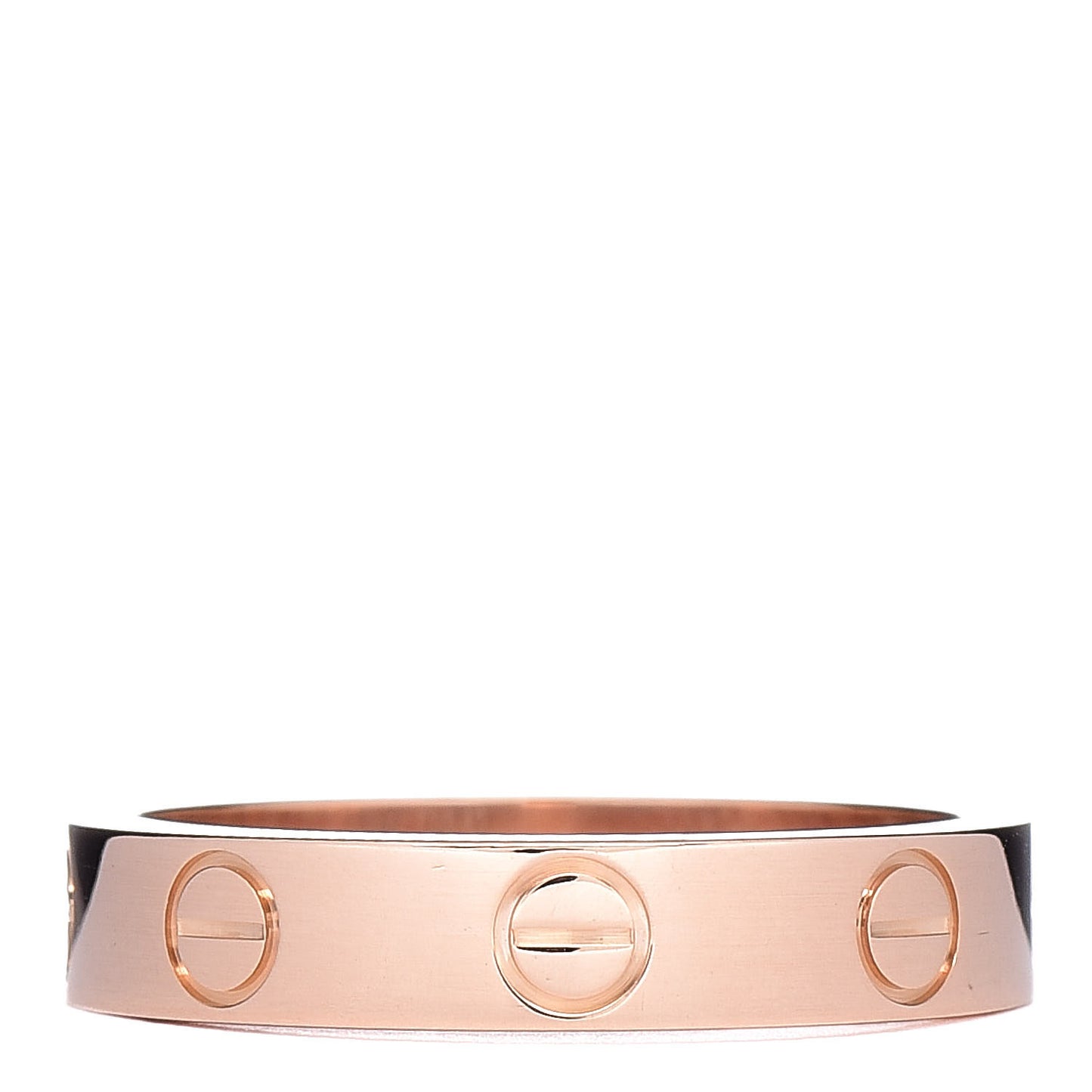 18K Pink Gold 3.5mm LOVE Wedding Band Ring 49 4.75