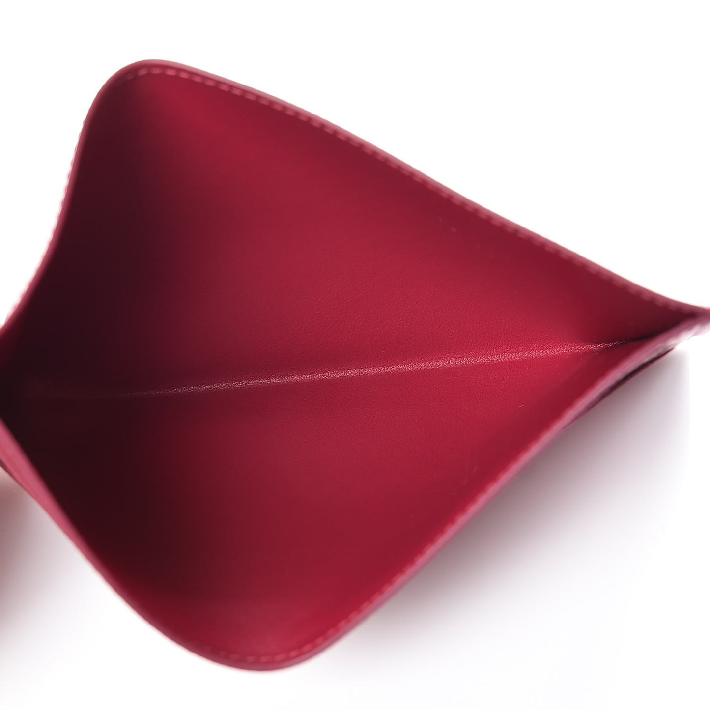 Calfskin Felicie Card Holder Insert Fuchsia