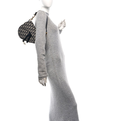 Christian Dior Oblique Saddle Bag Blue 2 of 11